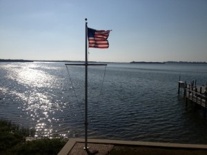 Flag Over Water